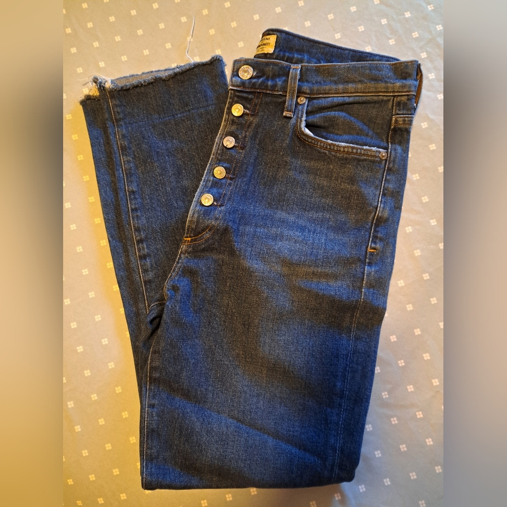 CITIZENS of HUMANITY button front FRONT JEANS premium vintage OLIVIA high rise